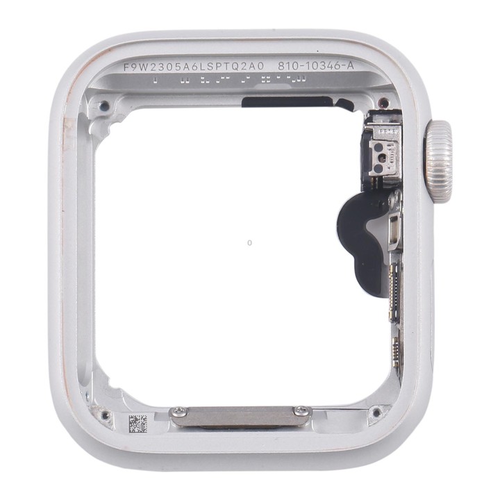 For Apple Watch SE 2020 40MM LTE Aluminium Alloy Middle Frame Bezel Plate with Crown Spin Axis Flex Cable(Silver)