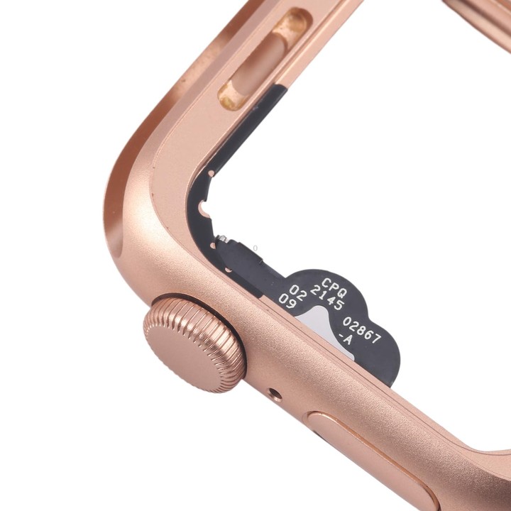 For Apple Watch Series 5 40MM GPS Aluminium Alloy Middle Frame Bezel Plate with Crown Spin Axis Flex Cable(Gold)