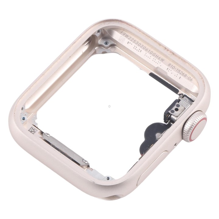 For Apple Watch SE 2022 44MM GPS Aluminium Alloy Middle Frame Bezel Plate with Crown Spin Axis Flex Cable(Starlight)