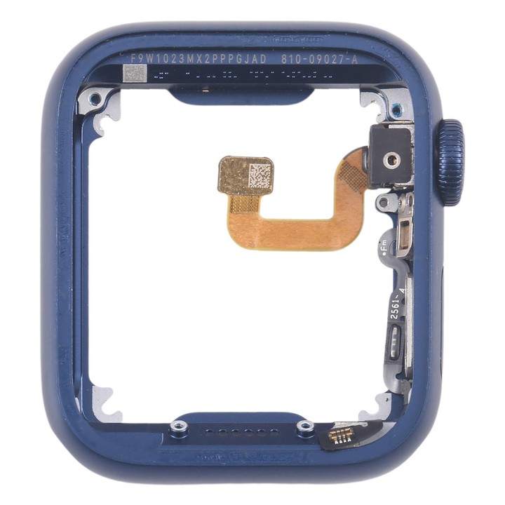 For Apple Watch Series 6 40MM LTE Aluminium Alloy Middle Frame Bezel Plate with Crown Spin Axis Flex Cable(Blue)