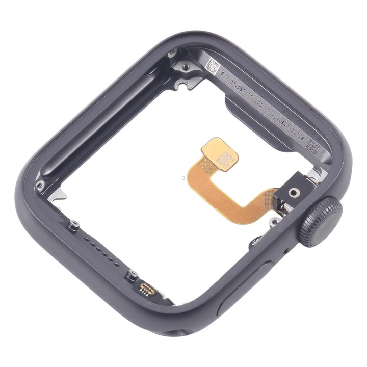 For Apple Watch Series 6 44MM LTE Aluminium Alloy Middle Frame Bezel Plate with Crown Spin Axis Flex Cable(Grey)