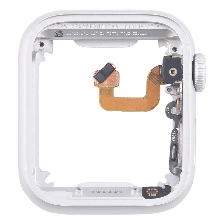 For Apple Watch Series 6 40MM GPS Aluminium Alloy Middle Frame Bezel Plate with Crown Spin Axis Flex Cable(Silver)
