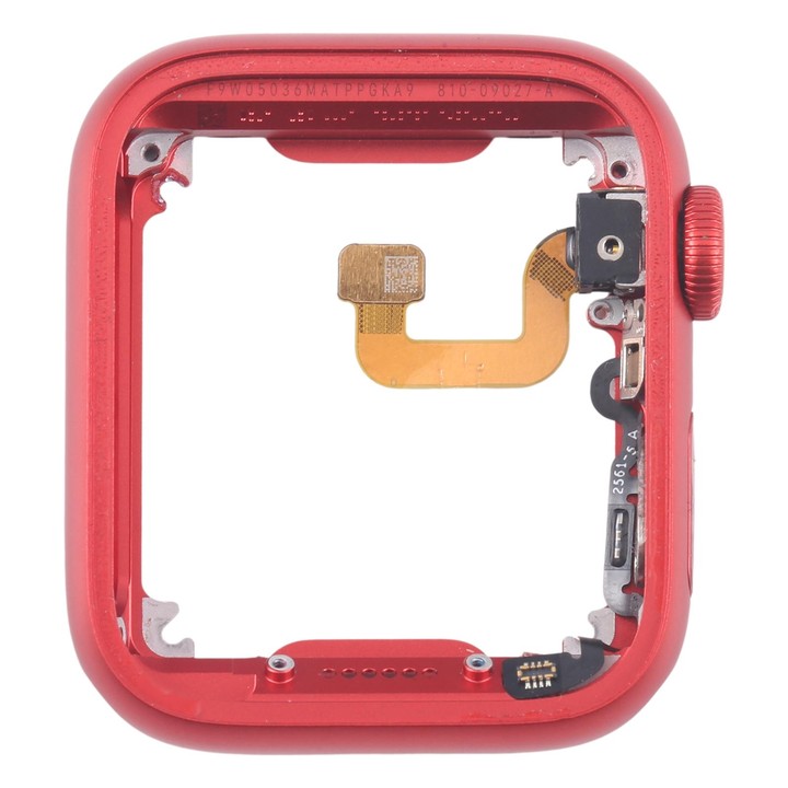 For Apple Watch Series 6 40MM GPS Aluminium Alloy Middle Frame Bezel Plate with Crown Spin Axis Flex Cable(Red)