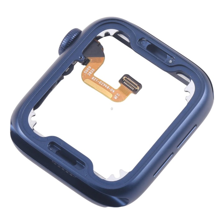 For Apple Watch Series 6 40MM GPS Aluminium Alloy Middle Frame Bezel Plate with Crown Spin Axis Flex Cable(Blue)