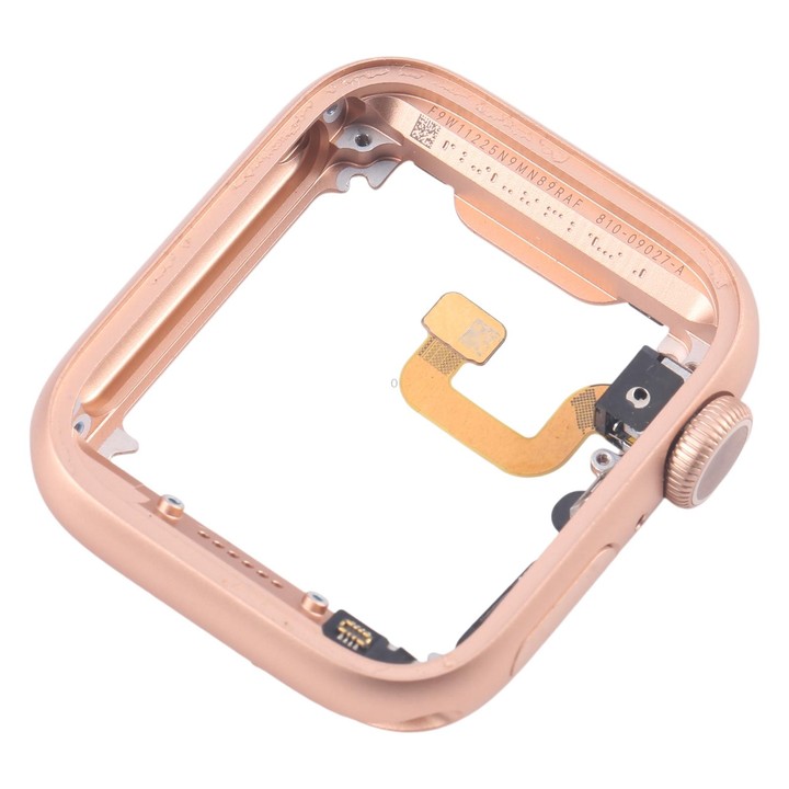For Apple Watch Series 6 44MM GPS Aluminium Alloy Middle Frame Bezel Plate with Crown Spin Axis Flex Cable(Gold)