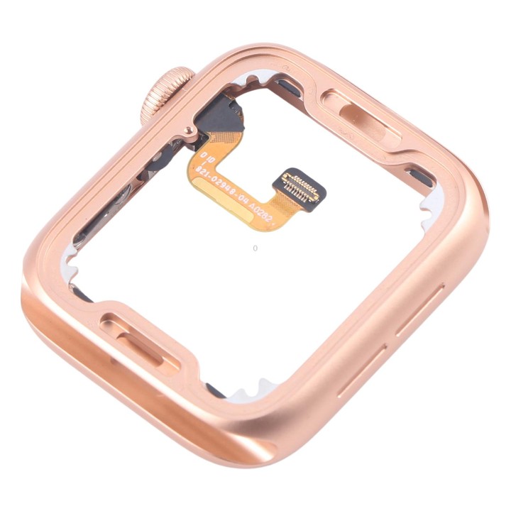 For Apple Watch Series 6 44MM GPS Aluminium Alloy Middle Frame Bezel Plate with Crown Spin Axis Flex Cable(Gold)