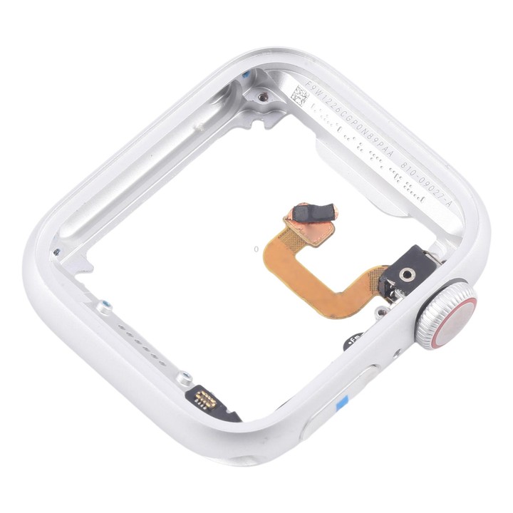 For Apple Watch Series 6 44MM GPS Aluminium Alloy Middle Frame Bezel Plate with Crown Spin Axis Flex Cable(Silver)