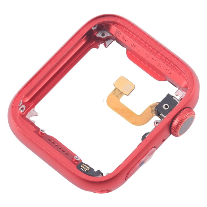 For Apple Watch Series 6 44MM GPS Aluminium Alloy Middle Frame Bezel Plate with Crown Spin Axis Flex Cable(Red)