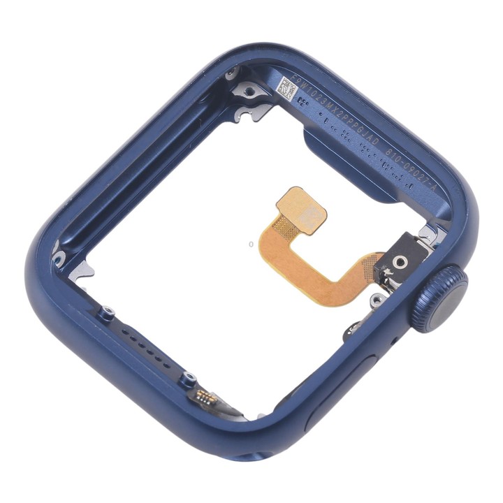 For Apple Watch Series 6 44MM GPS Aluminium Alloy Middle Frame Bezel Plate with Crown Spin Axis Flex Cable(Blue)