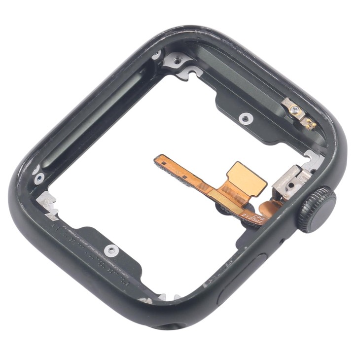 For Apple Watch Series 7 45MM GPS Aluminium Alloy Middle Frame Bezel Plate with Crown Spin Axis Flex Cable(Green)