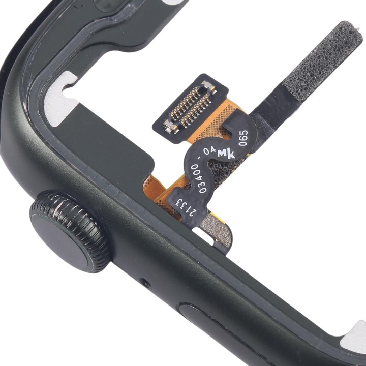 For Apple Watch Series 7 45MM GPS Aluminium Alloy Middle Frame Bezel Plate with Crown Spin Axis Flex Cable(Green)