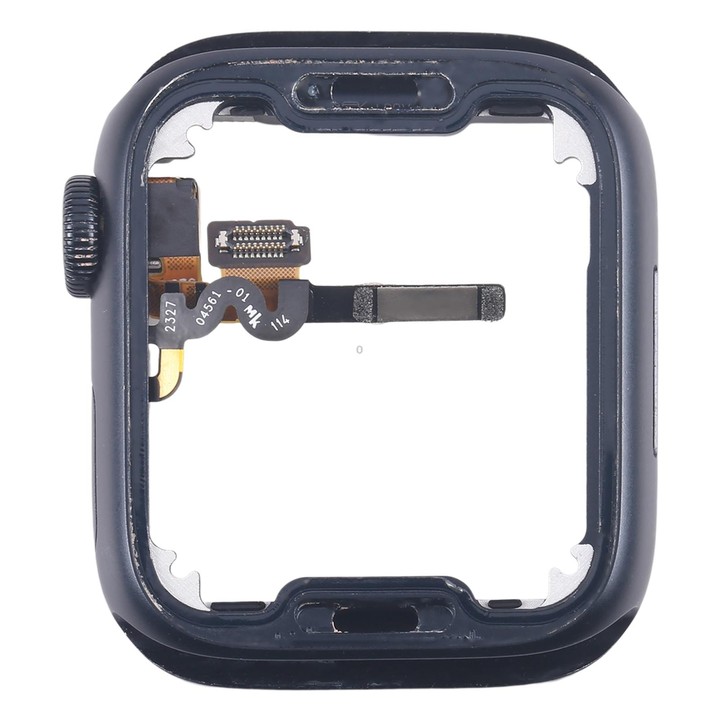For Apple Watch Series 7 / 8 / 9 45MM LTE Aluminium Alloy Middle Frame Bezel Plate with Crown Spin Axis Flex Cable(Midnight)