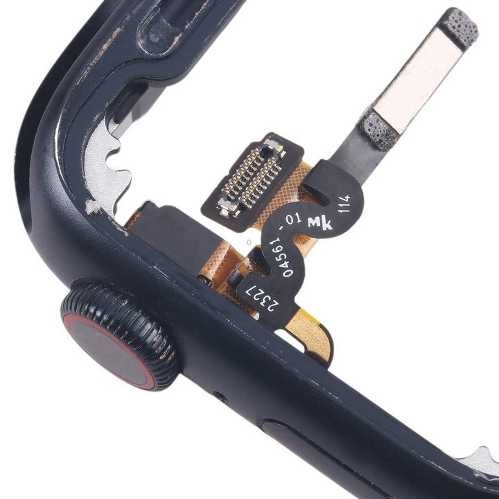 For Apple Watch Series 7 / 8 / 9 41MM GPS Aluminium Alloy Middle Frame Bezel Plate with Crown Spin Axis Flex Cable(Midnight)