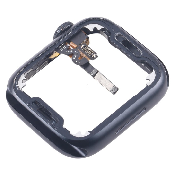 For Apple Watch Series 7 / 8 / 9 45MM GPS Aluminium Alloy Middle Frame Bezel Plate with Crown Spin Axis Flex Cable(Midnight)