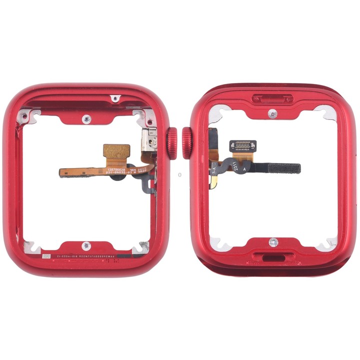 For Apple Watch Series 7 / 8 / 9 45MM GPS Aluminium Alloy Middle Frame Bezel Plate with Crown Spin Axis Flex Cable(Red)