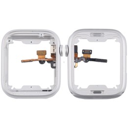 For Apple Watch Series 8 / 9 45MM LTE Aluminium Alloy Middle Frame Bezel Plate with Crown Spin Axis Flex Cable(Silver)