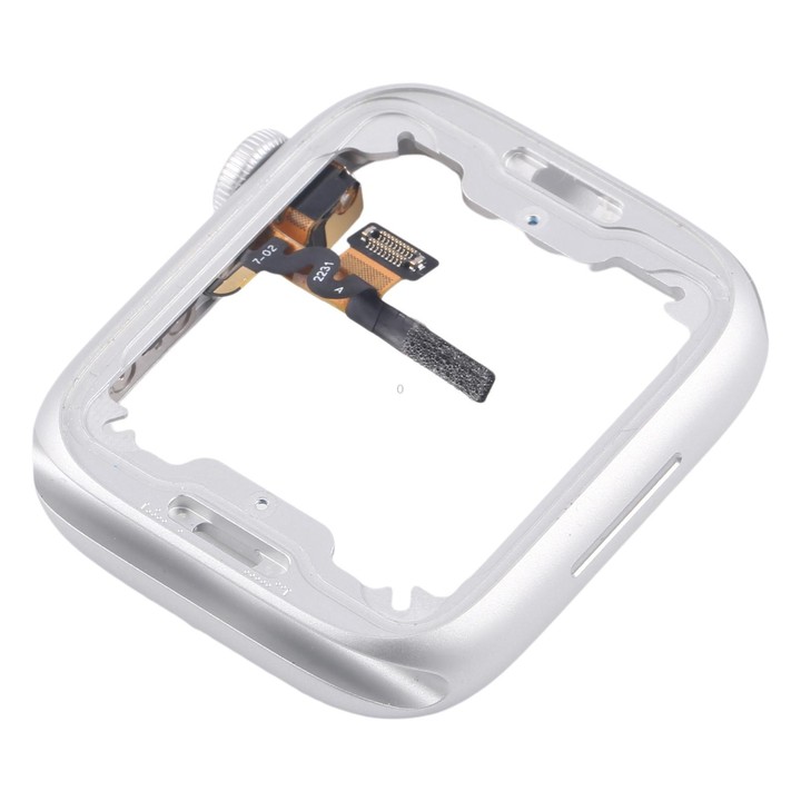 For Apple Watch Series 8 / 9 41MM GPS Aluminium Alloy Middle Frame Bezel Plate with Crown Spin Axis Flex Cable(Silver)