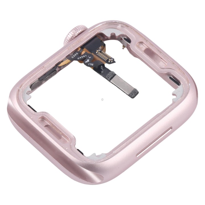 For Apple Watch Series 9 41MM LTE Aluminium Alloy Middle Frame Bezel Plate with Crown Spin Axis Flex Cable(Pink)