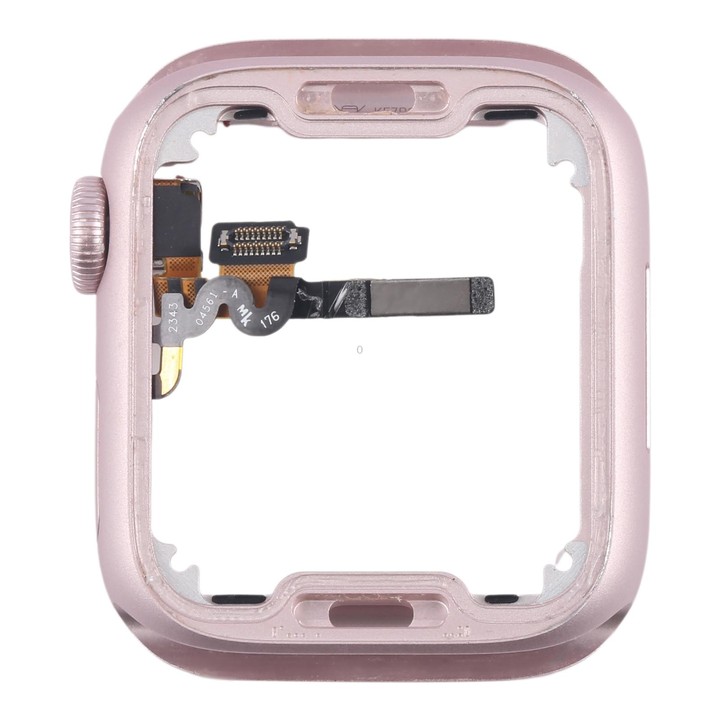 For Apple Watch Series 9 41MM GPS Aluminium Alloy Middle Frame Bezel Plate with Crown Spin Axis Flex Cable(Pink)