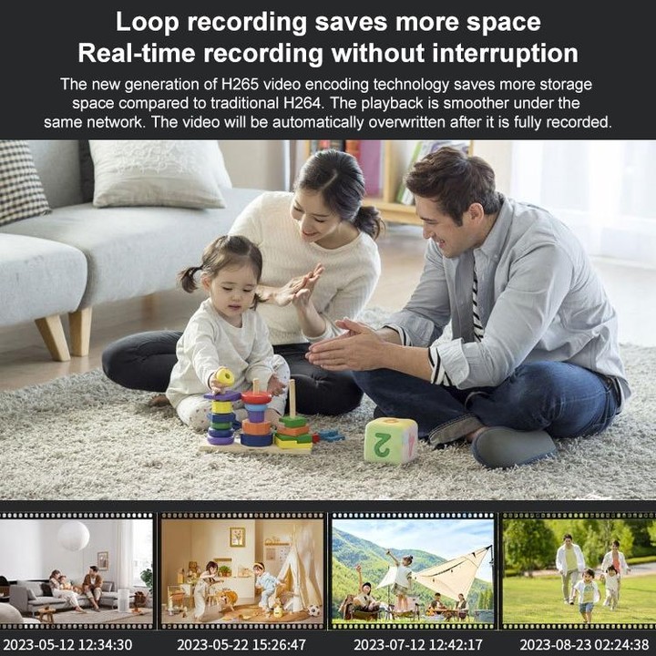30W HD Night Vision Remote Indoor and Outdoor Wireless Surveillance Camera, Memory Card:64GB