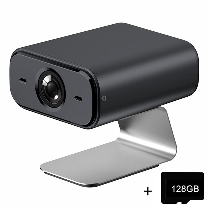 30W HD Night Vision Remote Indoor and Outdoor Wireless Surveillance Camera, Memory Card:128GB