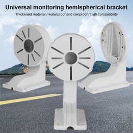 5pcs Universal Plastic Surveillance Camera Hemisphere Wall Mount Bracket, Model:1258(White)