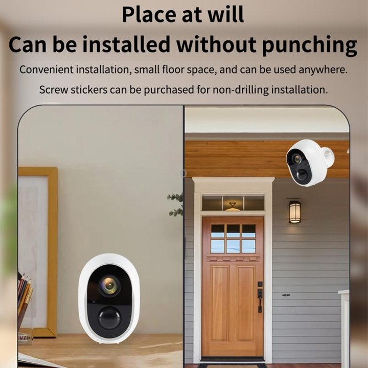 Home Ultra-HD Infrared Night Vision WiFi Surveillance Camera, Memory Card:32GB(EU Plug)