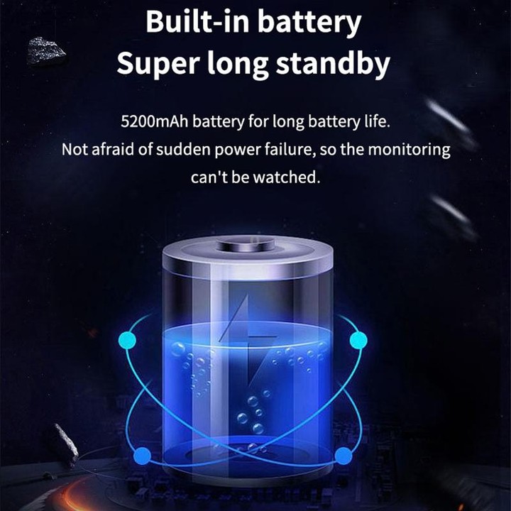 Home Ultra-HD Infrared Night Vision WiFi Surveillance Camera, Memory Card:64GB(EU Plug)
