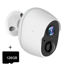 Home Ultra-HD Infrared Night Vision WiFi Surveillance Camera, Memory Card:128GB(US Plug)