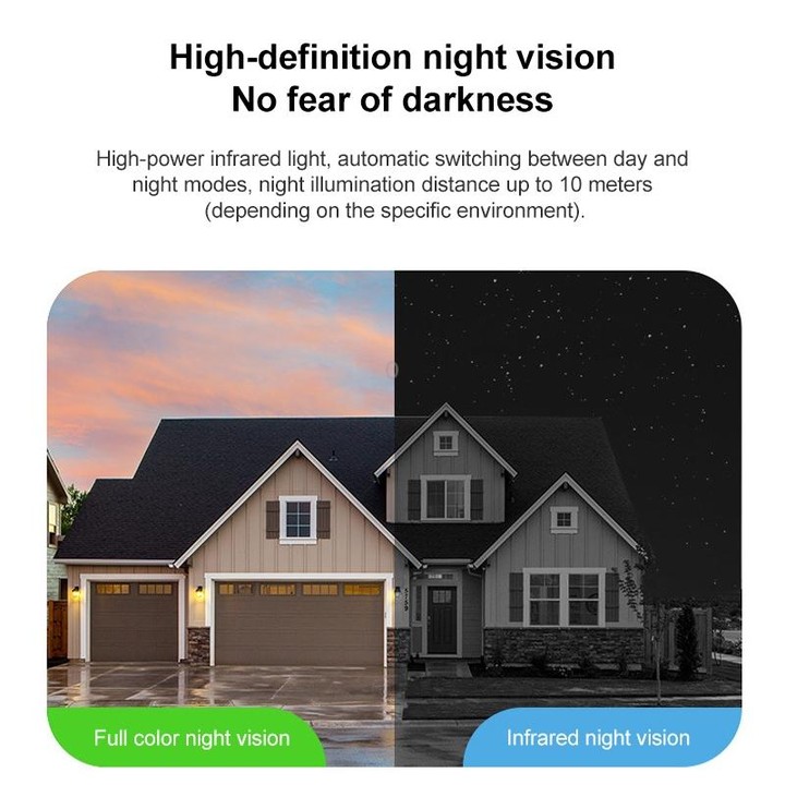 3MP Home Outdoor HD Wireless Surveillance Camera, WiFi Version+5200mAh Battery+Onecam APP(No Plug)