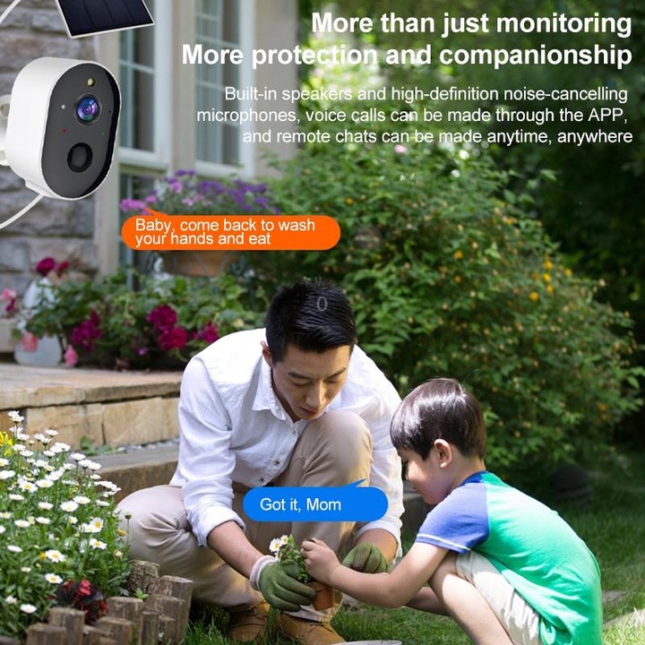 3MP Graffit Version Outdoor HD Solar Panel Wireless WiFi Surveillance Camera, Memory Card:Without Memory(EU Plug)