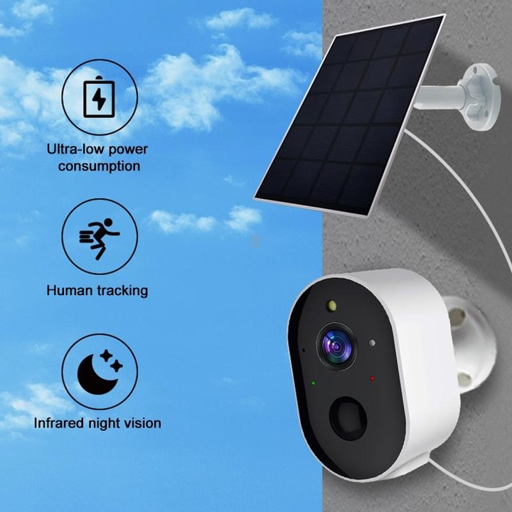 3MP Graffit Version Outdoor HD Solar Panel Wireless WiFi Surveillance Camera, Memory Card:64GB(EU Plug)