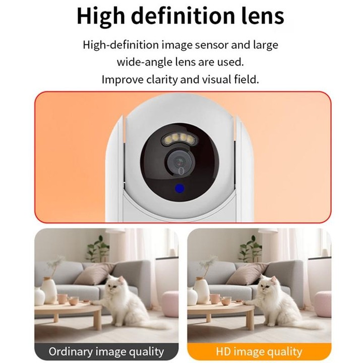 2MP HD Video Call Dual Light Full Color Night Vision WiFi Surveillance Camera(EU Plug)