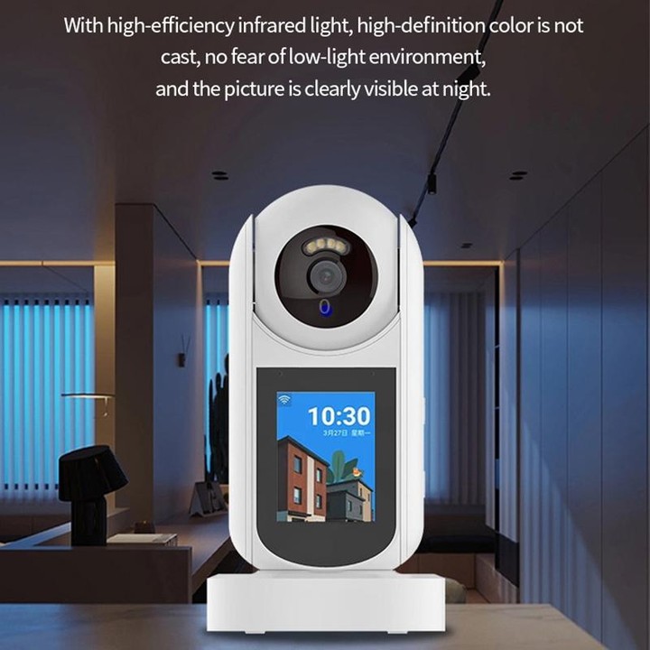 2MP HD Video Call Dual Light Full Color Night Vision WiFi Surveillance Camera(EU Plug)