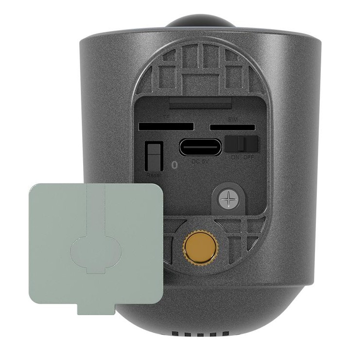 WiFi Tuya Smart Version HD Low Power Consumption Battery Camera, US Plug, Memory Card:32GB(Grey)
