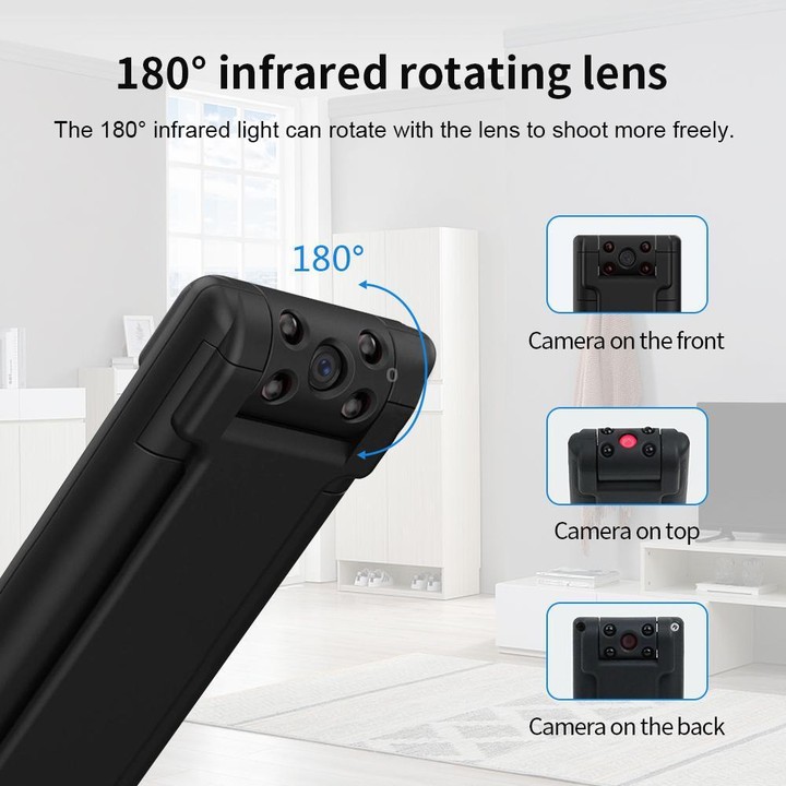 B21 120 Degree Wide Angle 1080P HD Magnetic Recorder(Black)