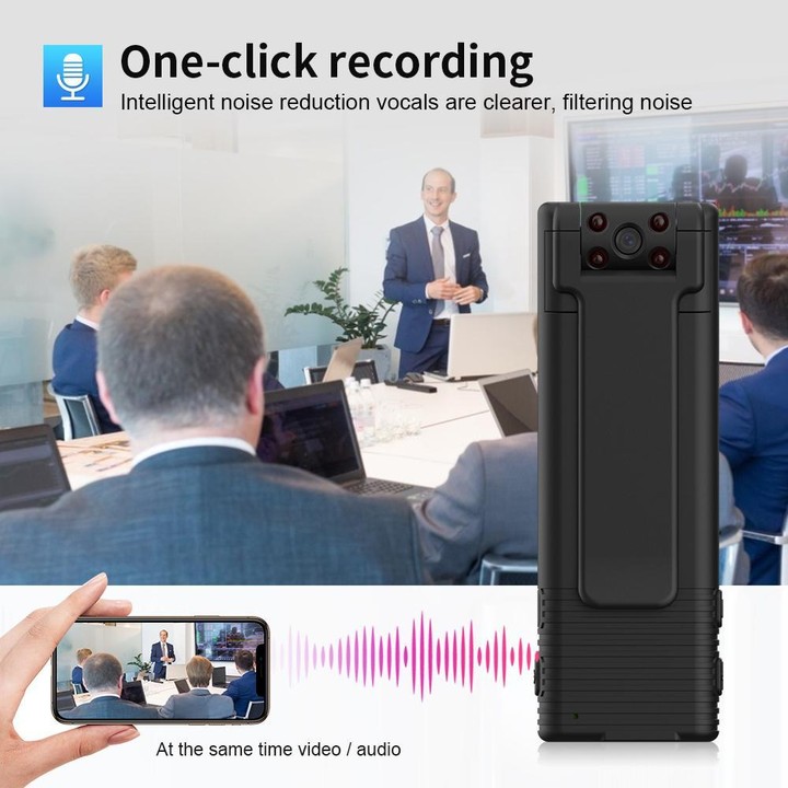 B21 120 Degree Wide Angle 1080P HD Magnetic Recorder(Black)