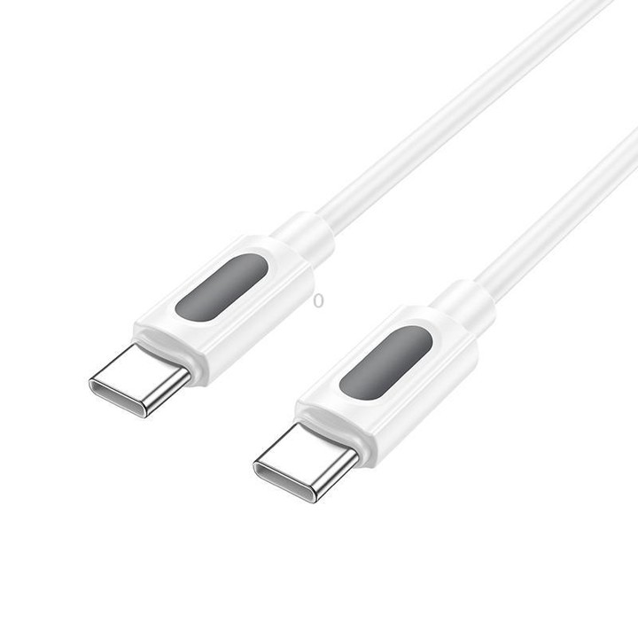 Borofone BX114 Structure PD60W Type-C to Type-C Fast Charging Data Cable, Length: 1m(Black)