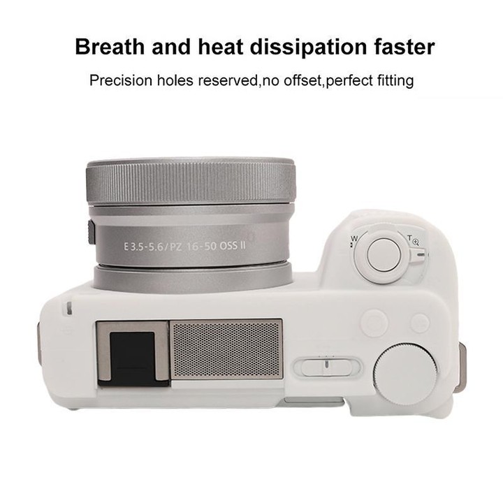For Sony ZV-E10 II / ZV-E10M2 Glossy Soft Silicone Protective Case(White)