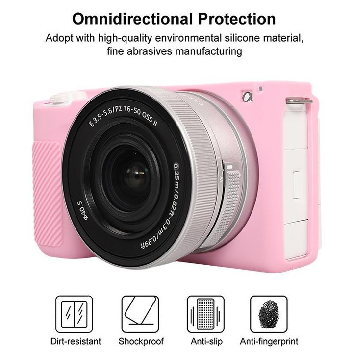 For Sony ZV-E10 II / ZV-E10M2 Glossy Soft Silicone Protective Case(Pink)