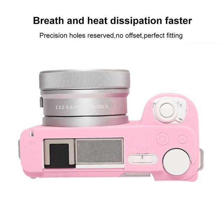 For Sony ZV-E10 II / ZV-E10M2 Glossy Soft Silicone Protective Case(Pink)