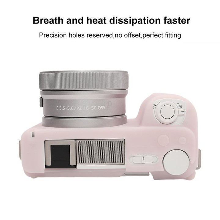For Sony ZV-E10 II / ZV-E10M2 Glossy Soft Silicone Protective Case(Jelly Pink)