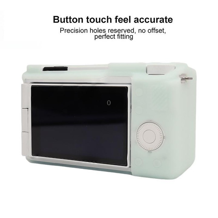 For Sony ZV-E10 II / ZV-E10M2 Glossy Soft Silicone Protective Case(Jelly Green)
