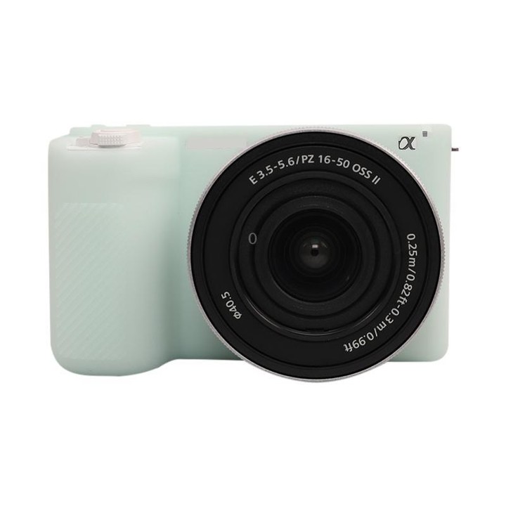 For Sony ZV-E10 II / ZV-E10M2 Glossy Soft Silicone Protective Case(Jelly Green)