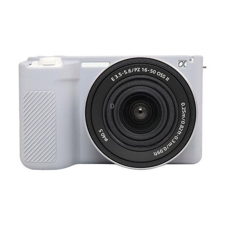 For Sony ZV-E10 II / ZV-E10M2 Glossy Soft Silicone Protective Case(Grey)