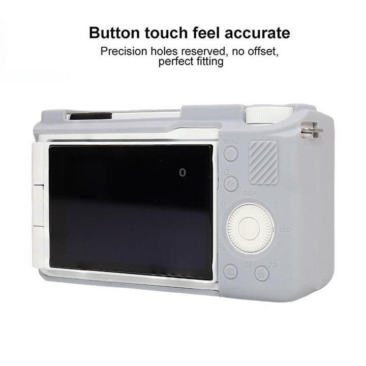 For Sony ZV-E10 II / ZV-E10M2 Glossy Soft Silicone Protective Case(Grey)