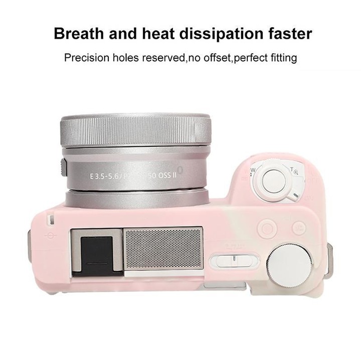 For Sony ZV-E10 II / ZV-E10M2 Glossy Soft Silicone Protective Case(Mist Pink)