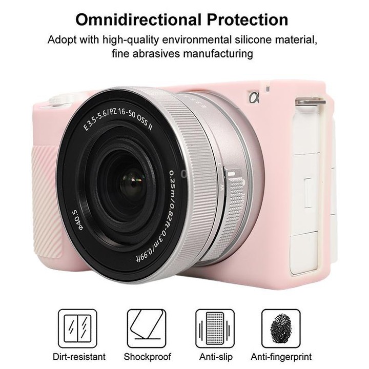 For Sony ZV-E10 II / ZV-E10M2 Glossy Soft Silicone Protective Case(Mist Pink)