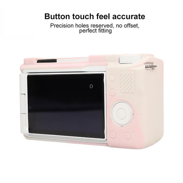 For Sony ZV-E10 II / ZV-E10M2 Glossy Soft Silicone Protective Case(Mist Pink)