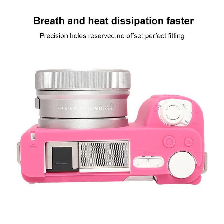 For Sony ZV-E10 II / ZV-E10M2 Glossy Soft Silicone Protective Case(Rose Red)